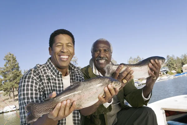 Father and Son on Fishing Trip — Stock Photo, Image