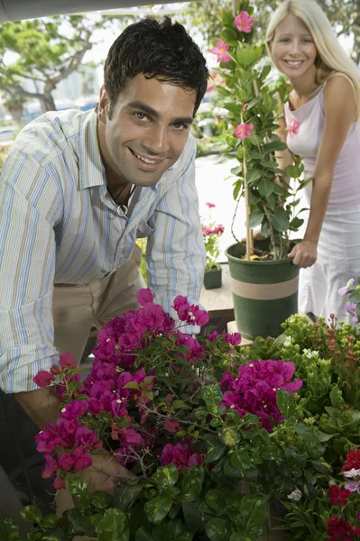 Pareja Selección de flores — Foto de Stock