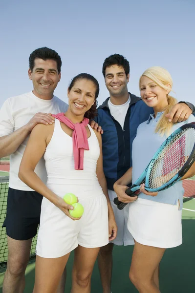 Теннисисты в парном разряде — стоковое фото