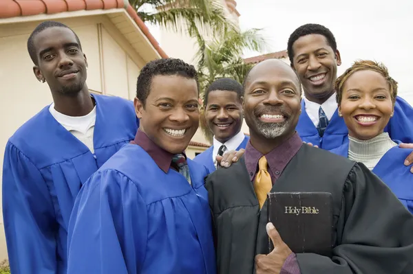 Preacher and Choir — Stock Photo, Image