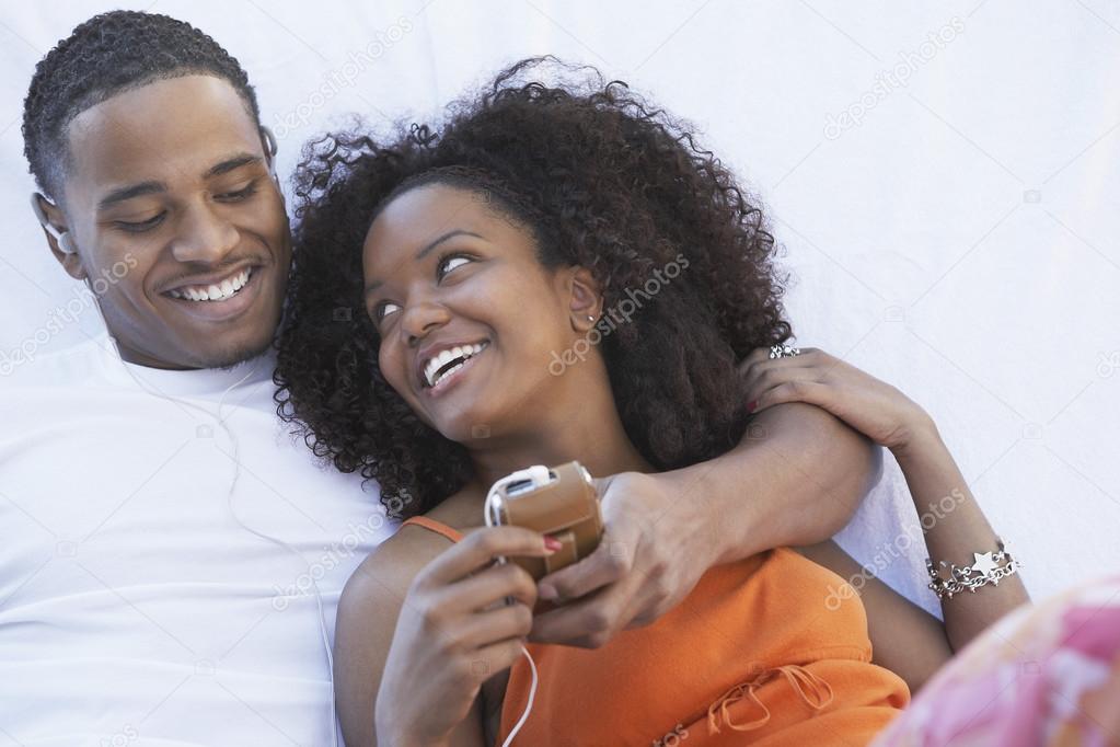 Couple Listening to MP3 Player