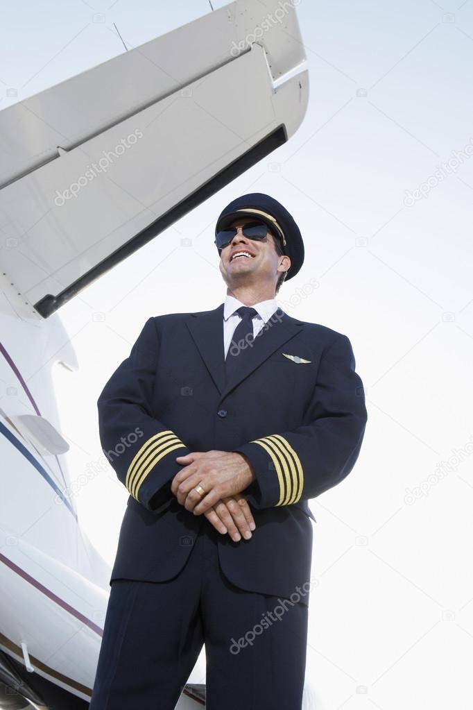 Pilot in uniform