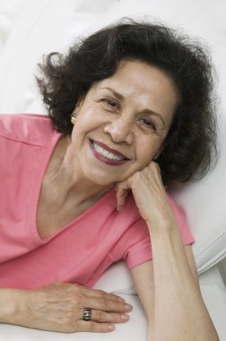 Smiling middle-aged Woman clipart