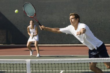 Karışık çiftler tenis oyuncusu 