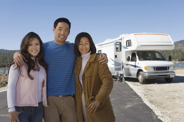 Family with teenage daughter — Stock Photo, Image