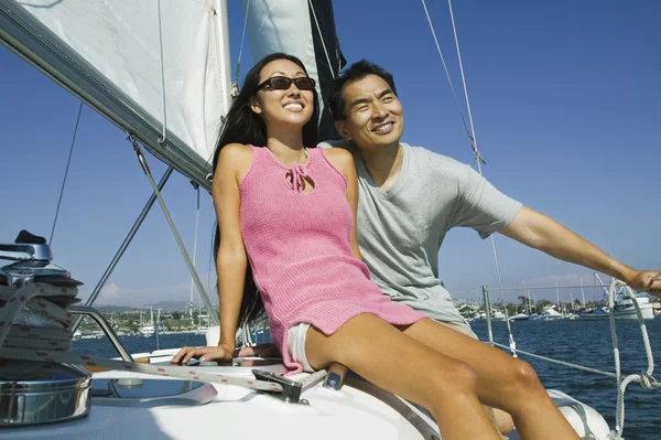 Casal de vela — Fotografia de Stock