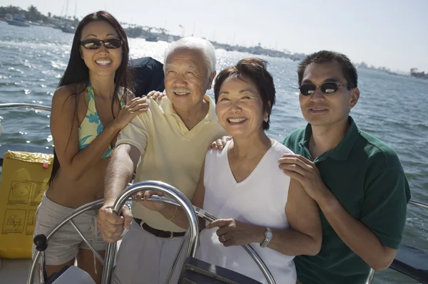 Segling familj — Stockfoto