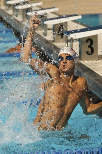 Vítězné plavec — Stock fotografie