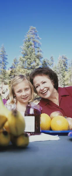 Grandmother and Granddaughter — Stock Photo, Image