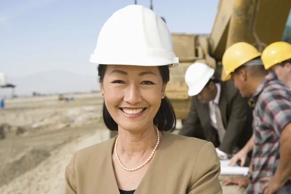 Trabajadores de la construcción — Foto de Stock