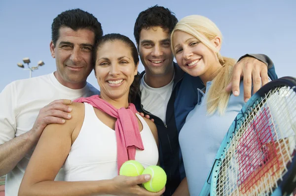 Dobles tenistas — Foto de Stock