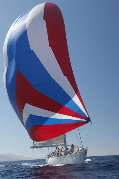 Zeilboot in yacht race — Stockfoto