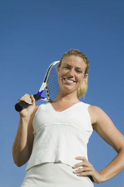 Jugadora de tenis femenina — Foto de Stock