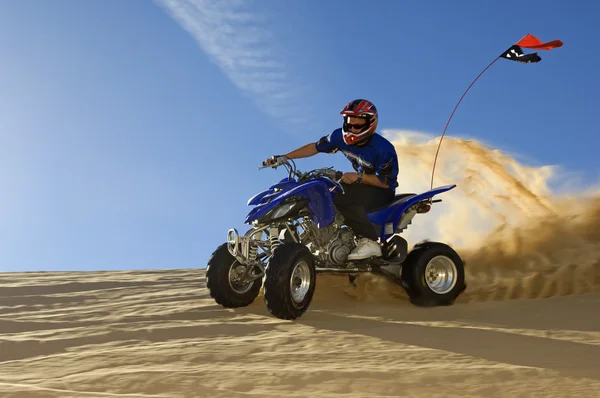 Man riding quad bike — Stock Photo, Image