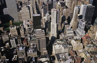 New york şehrinin gökdelenleri ile