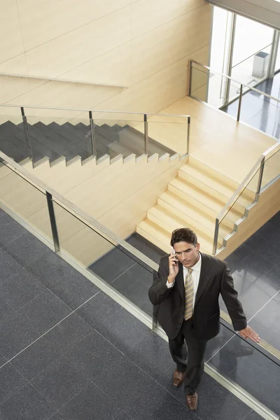 Businessman Talking on Cell Phone — Stock Photo, Image