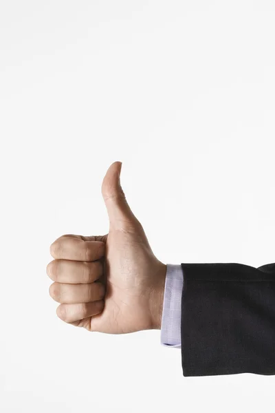 Hombre haciendo el pulgar hacia arriba signo —  Fotos de Stock