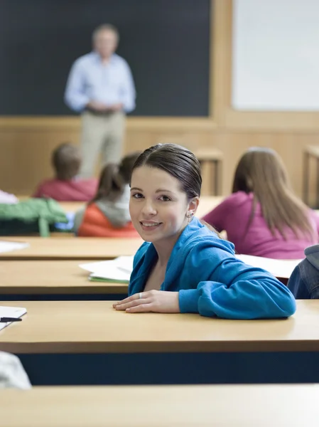 Student in lecture room — Stock Photo, Image