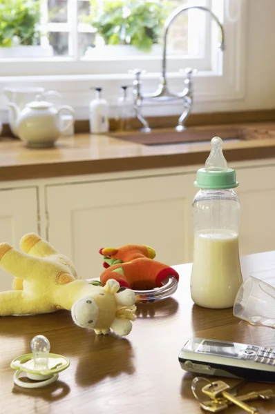 Baby Items on Counter — Stock Photo, Image