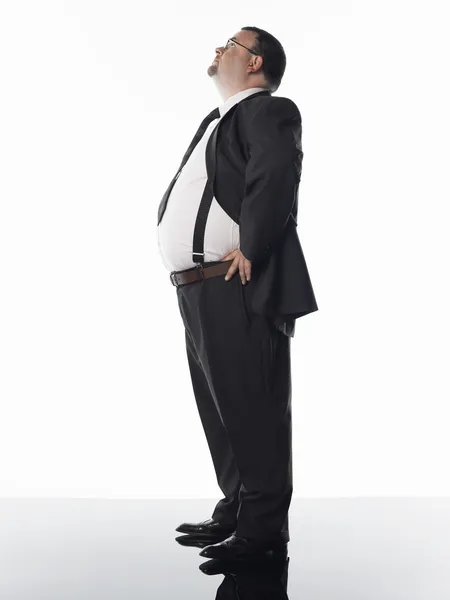 Overweight businessman — Stock Photo, Image