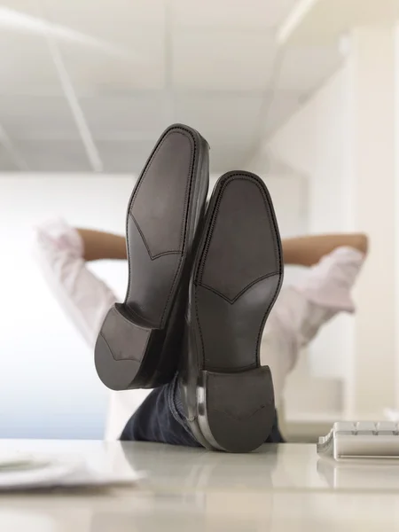 Businessman with Feet Up — Stock Photo, Image