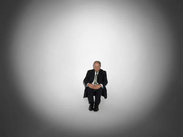 Businessman Under the Spotlight — Stock Photo, Image