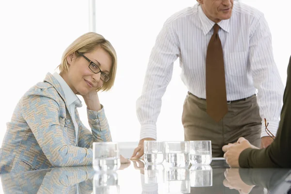 Business woman in conference meeting — Stock Photo, Image