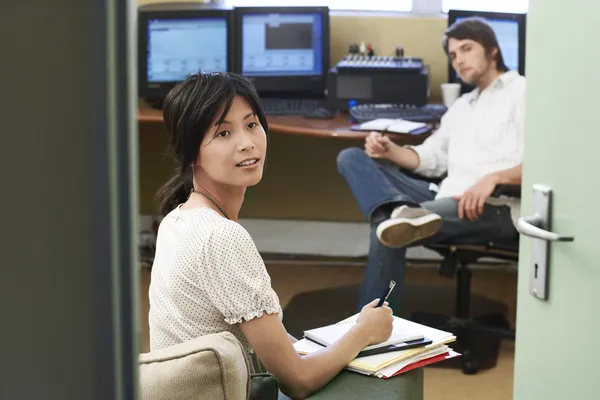 Office workers at meeting — Stock Photo, Image