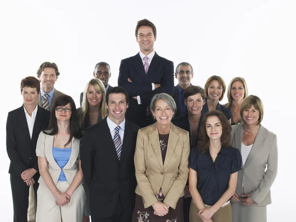 Grupo de empresarios sonrientes —  Fotos de Stock