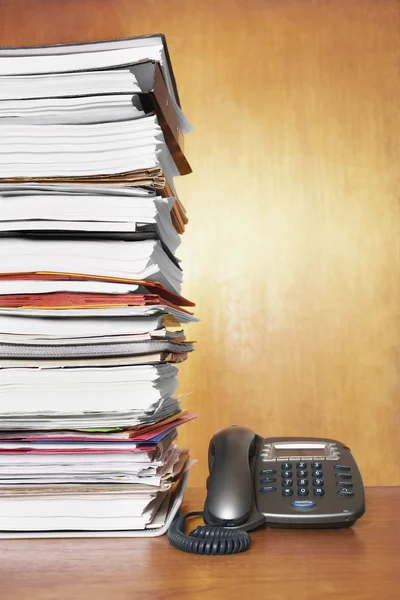 Paperwork and telephone — Stock Photo, Image