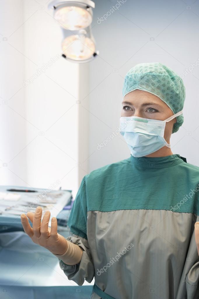 Doctor in operating theatre