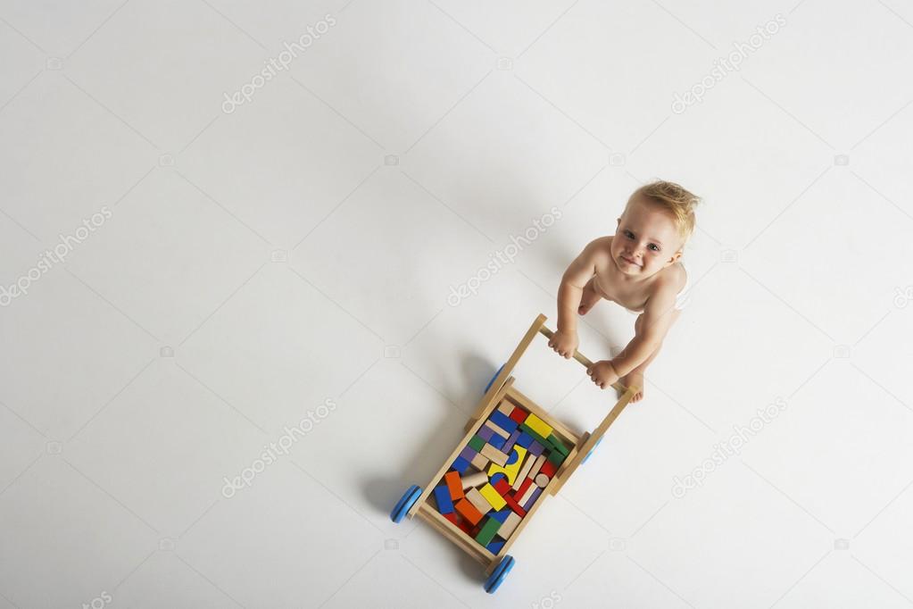 Baby Pushing Toy Cart