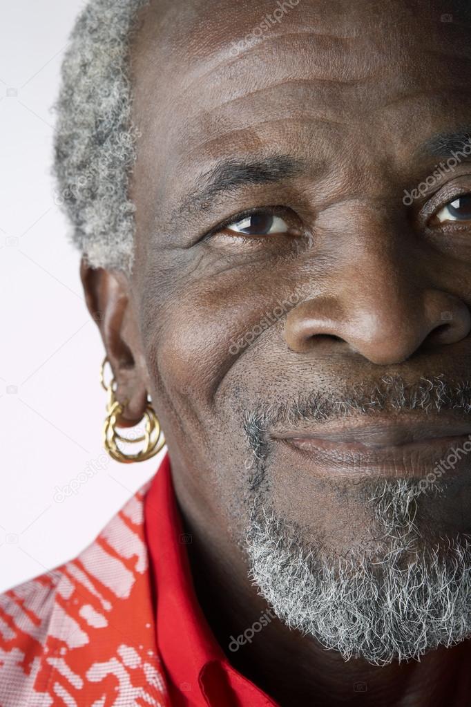 African Man with Earrings