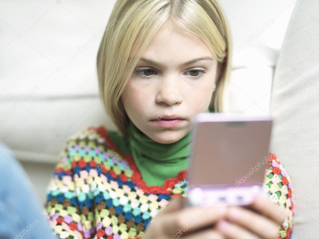 Girl Playing Video Game