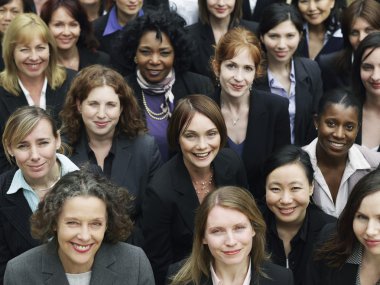Group of business women clipart