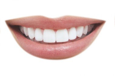 Beautiful smile with healthy teeth clipart