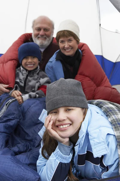 Grandparents and grandchildren — Stock Photo, Image