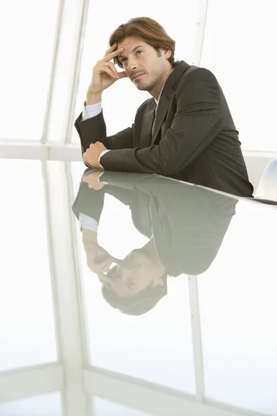 Business man sitting — Stock Photo, Image