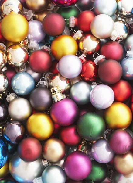 Pile of Christmas baubles — Stock Photo, Image