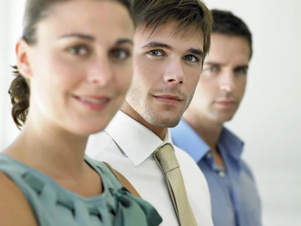 Businesswoman and businessmen — Stock Photo, Image