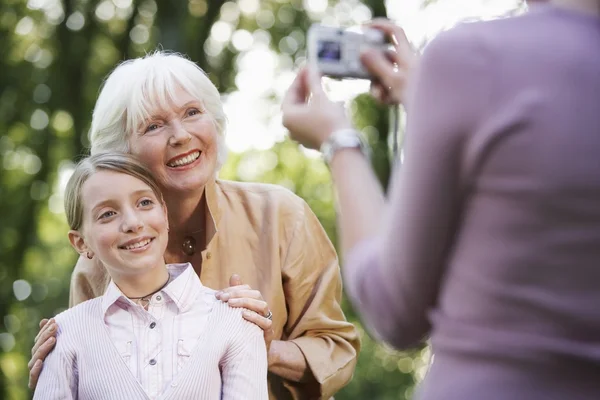 Grandmother With Granddaughter — Stock Photo, Image