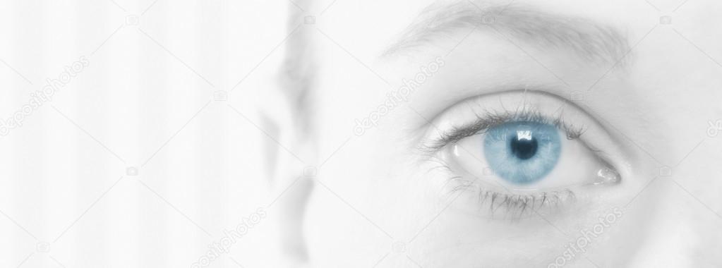 Young Woman's Blue Eye