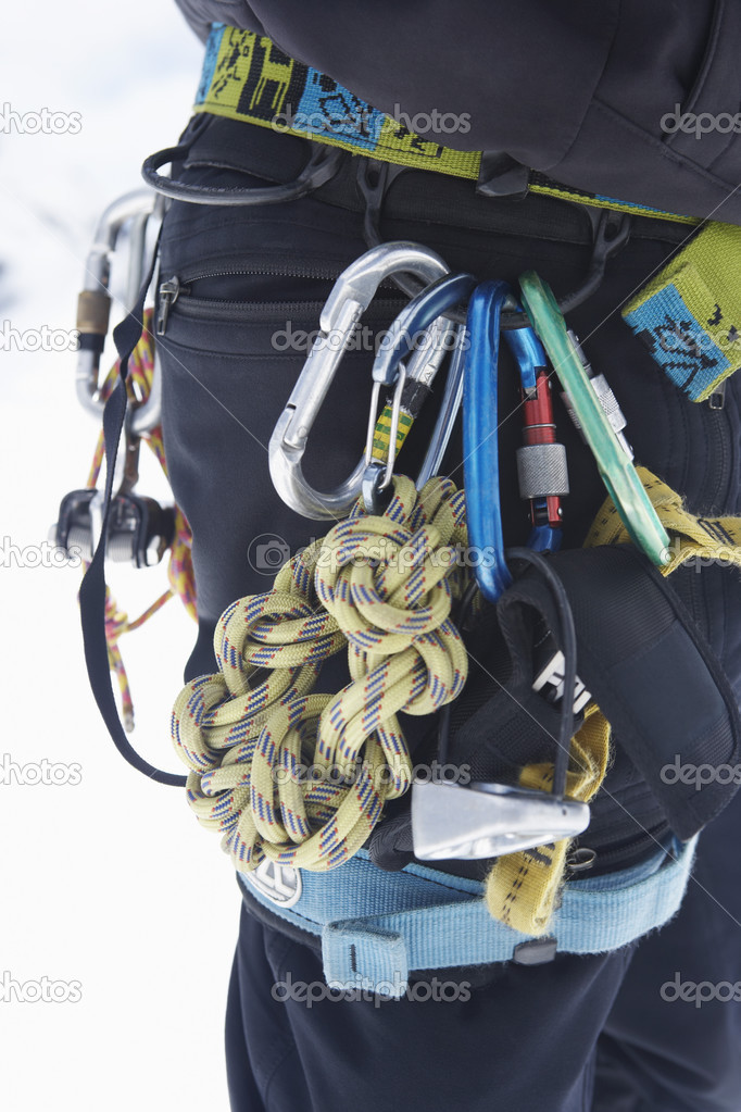 Hiker belt with safety ropes