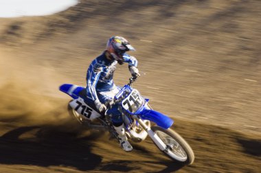 Motocross yarışçısı parça