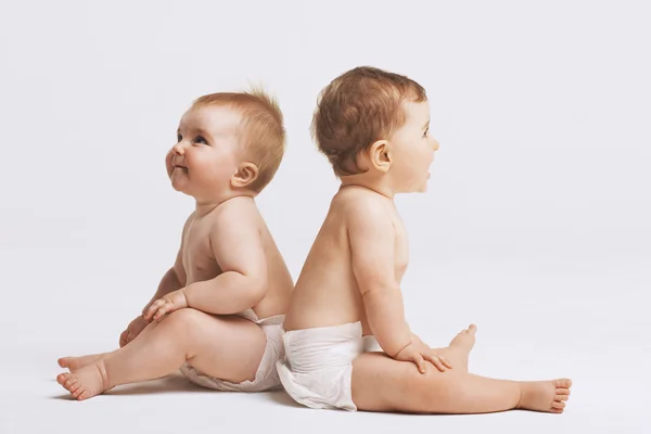 Duas meninas do bebê — Fotografia de Stock