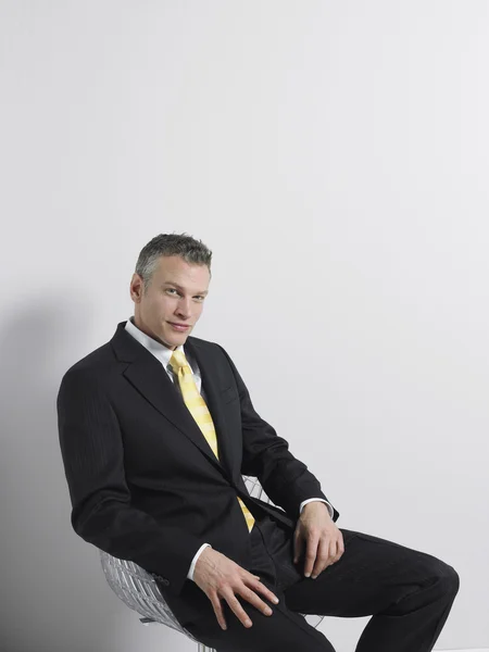 Businessman Sitting in Chair — Stock Photo, Image