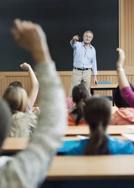 Männlicher Professor in der Klasse — Stockfoto