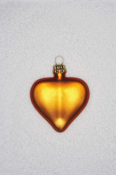 Χριστουγεννιάτικο στολίδι καρδιά — Φωτογραφία Αρχείου