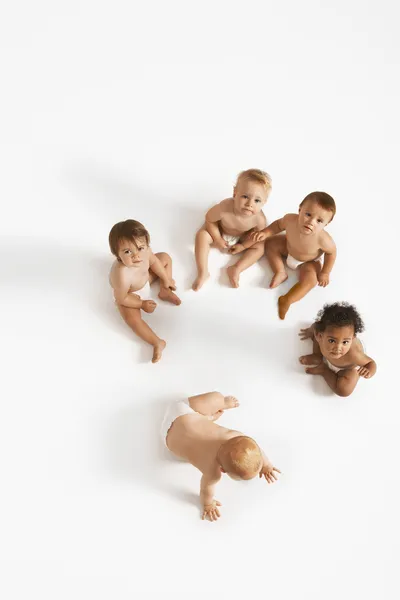 Groep van baby 's — Stockfoto