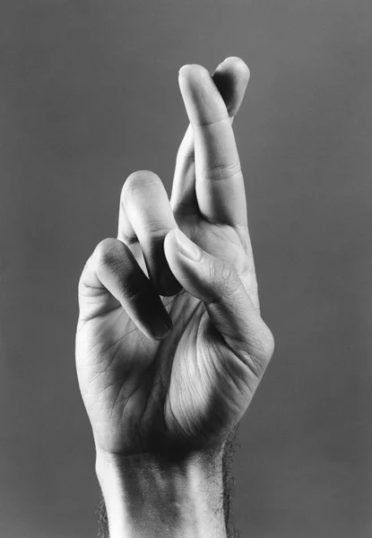 Dedos cruzados — Fotografia de Stock